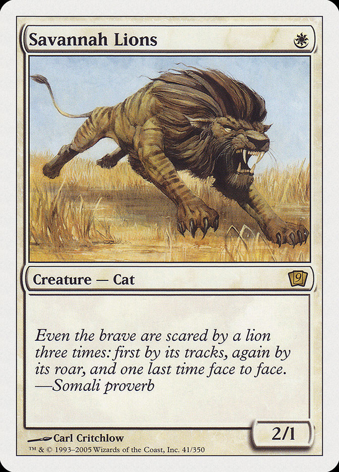 Savannah Lions [Ninth Edition] | Webway Games