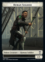 Eldrazi // Human Soldier Double-sided Token [Streets of New Capenna Commander Tokens] | Webway Games