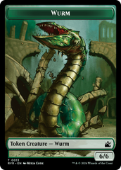 Saproling // Wurm Double-Sided Token [Ravnica Remastered Tokens] | Webway Games