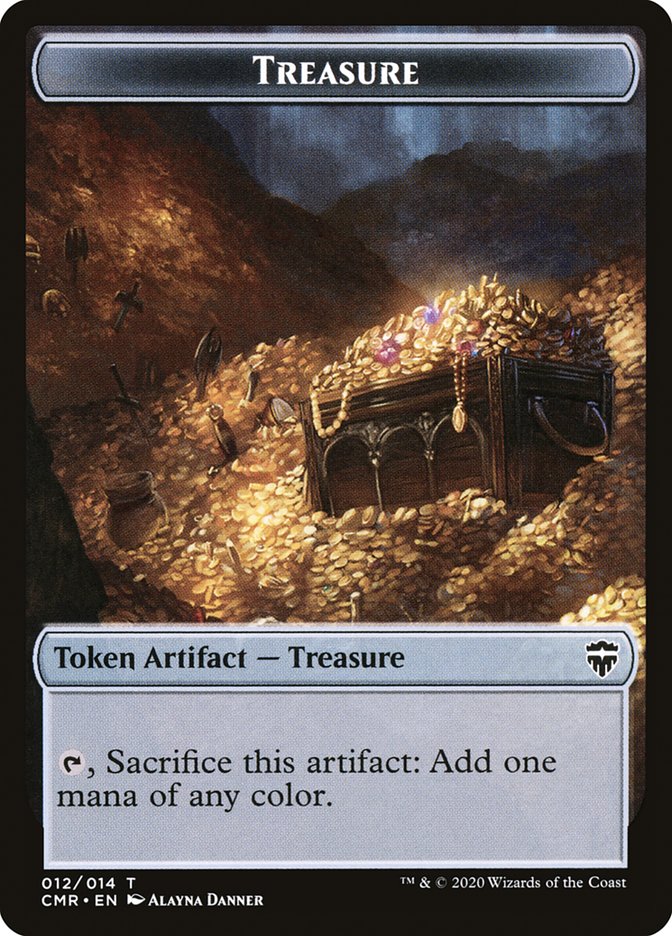 Copy (013) // Treasure Token [Commander Legends Tokens] | Webway Games