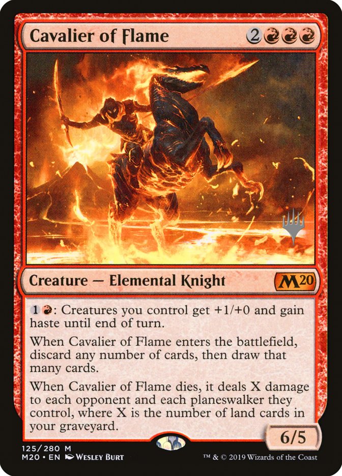 Cavalier of Flame (Promo Pack) [Core Set 2020 Promos] | Webway Games
