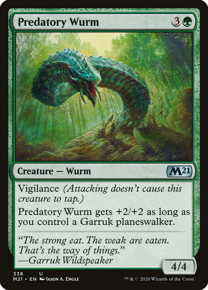 Predatory Wurm [Core Set 2021] | Webway Games