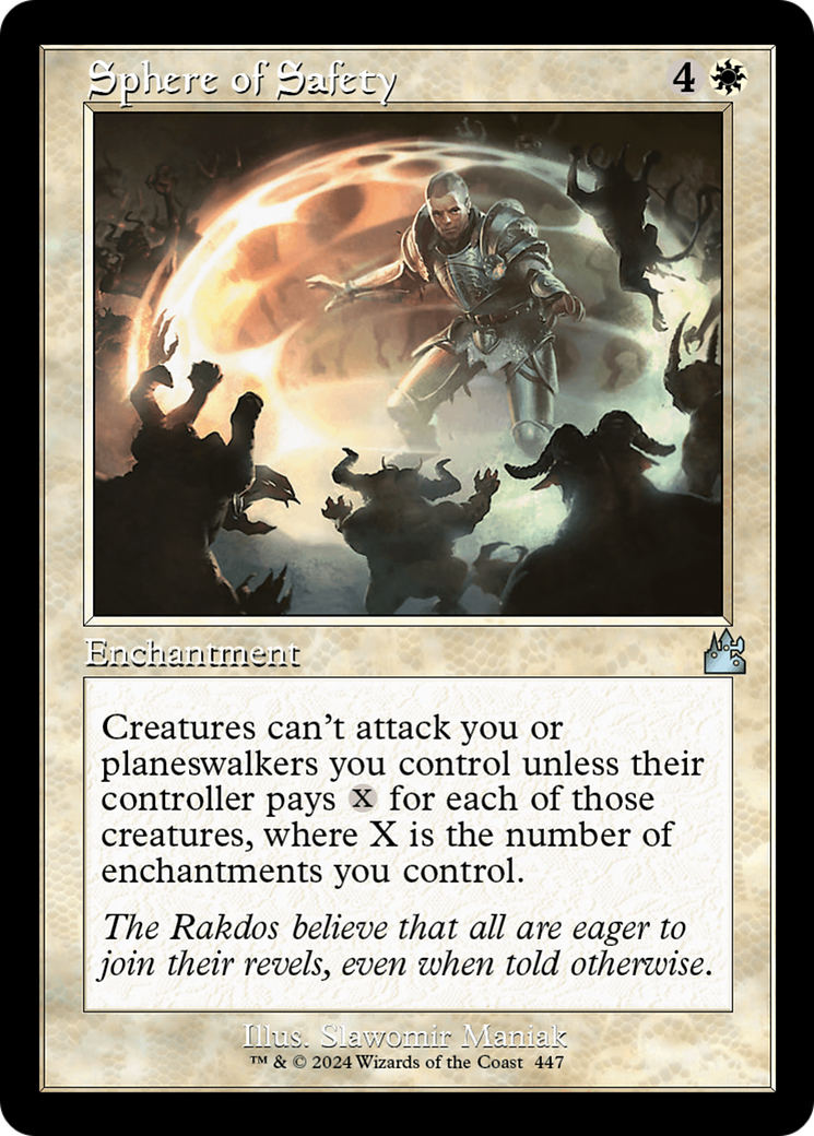 Sphere of Safety (Retro Frame) [Ravnica Remastered] | Webway Games