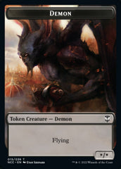 Demon // Copy Double-sided Token [Streets of New Capenna Commander Tokens] | Webway Games