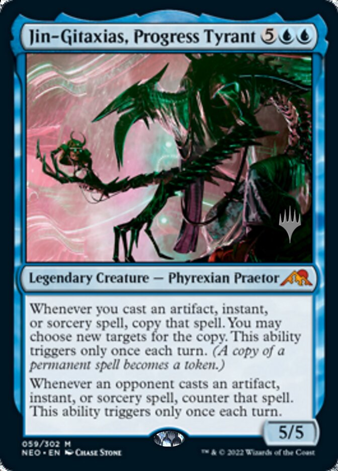 Jin-Gitaxias, Progress Tyrant (Promo Pack) [Kamigawa: Neon Dynasty Promos] | Webway Games