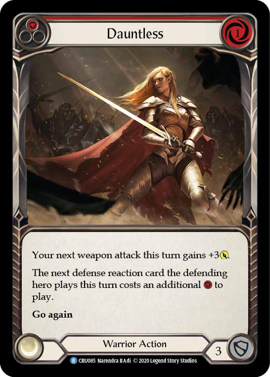 Dauntless (Red) [CRU085] 1st Edition Rainbow Foil | Webway Games
