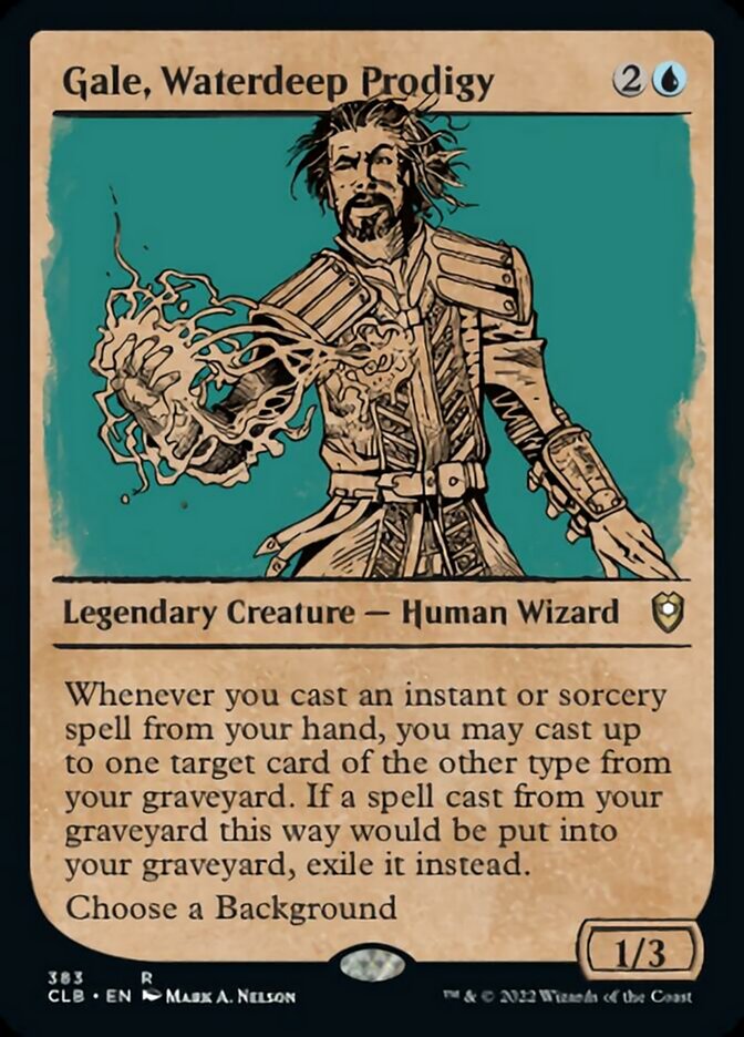 Gale, Waterdeep Prodigy (Showcase) [Commander Legends: Battle for Baldur's Gate] | Webway Games