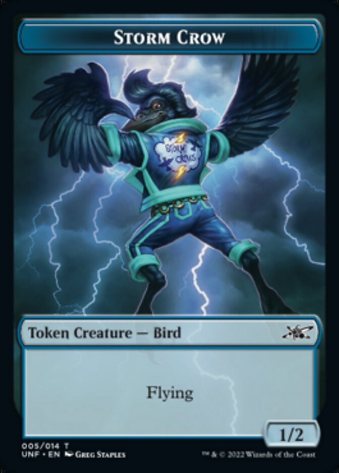 Storm Crow Token [Unfinity Tokens] | Webway Games