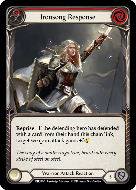 Ironsong Response (Red) [WTR132-C] Alpha Print Rainbow Foil | Webway Games