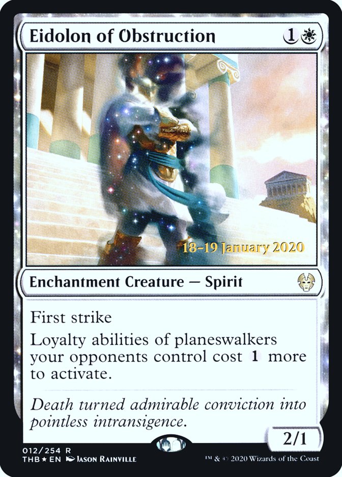 Eidolon of Obstruction [Theros Beyond Death Prerelease Promos] | Webway Games