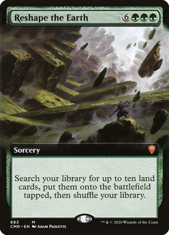 Reshape the Earth (Extended Art) [Commander Legends] | Webway Games