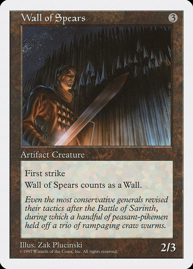Wall of Spears [Fifth Edition] | Webway Games