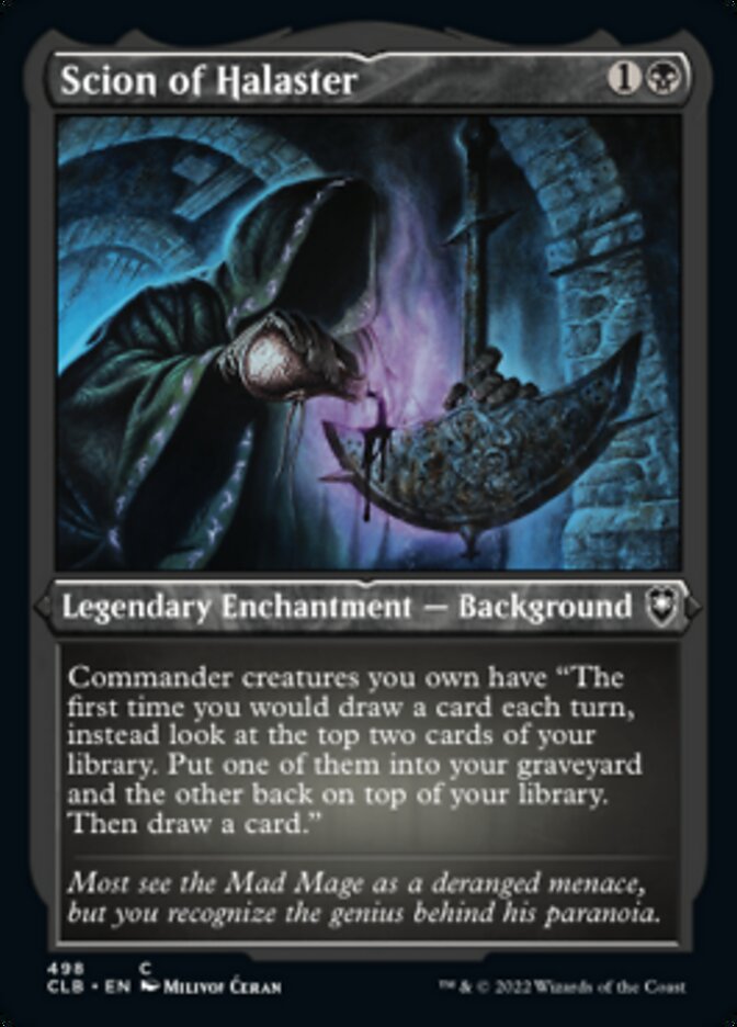 Scion of Halaster (Foil Etched) [Commander Legends: Battle for Baldur's Gate] | Webway Games