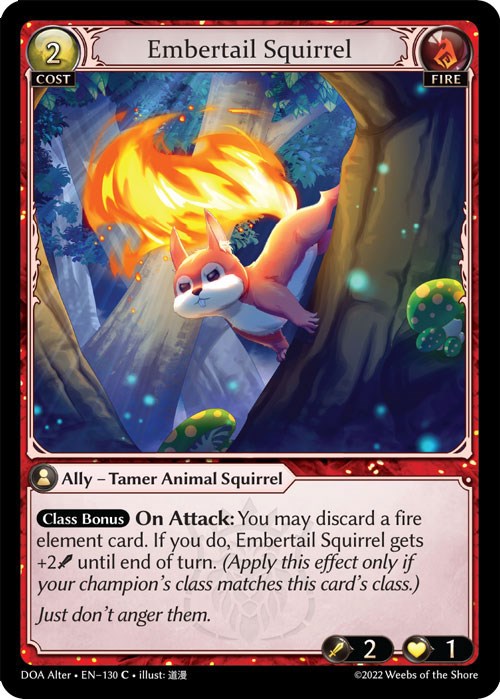 Embertail Squirrel (130) [Dawn of Ashes: Alter Edition] | Webway Games