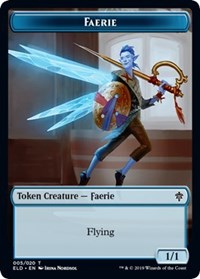 Faerie // Food (18) Double-sided Token [Throne of Eldraine Tokens] | Webway Games