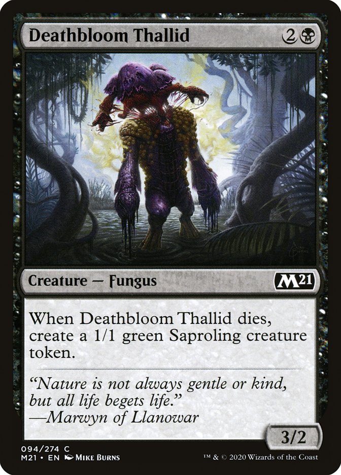 Deathbloom Thallid [Core Set 2021] | Webway Games