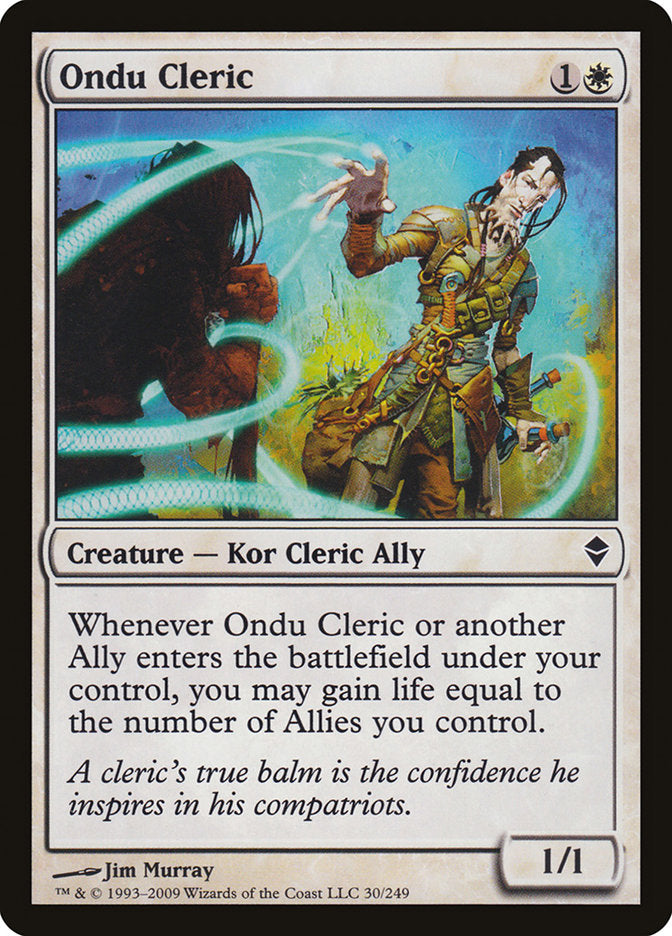 Ondu Cleric [Zendikar] | Webway Games