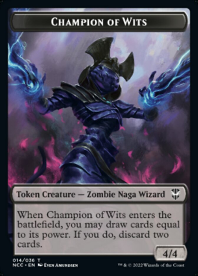 Tentacle // Champion of Wits Double-sided Token [Streets of New Capenna Commander Tokens] | Webway Games