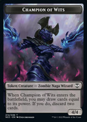 Tentacle // Champion of Wits Double-sided Token [Streets of New Capenna Commander Tokens] | Webway Games