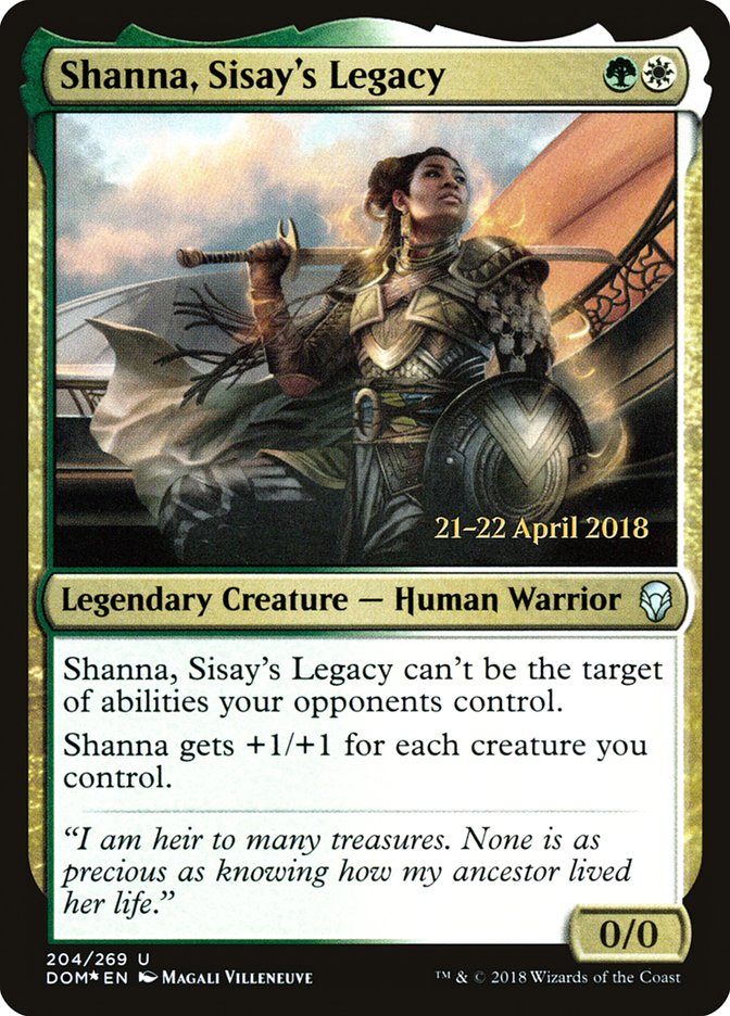 Shanna, Sisay's Legacy  (Prerelease) [Dominaria Prerelease Promos] | Webway Games