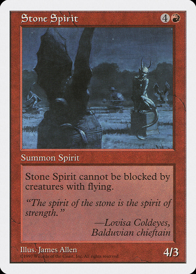 Stone Spirit [Fifth Edition] | Webway Games