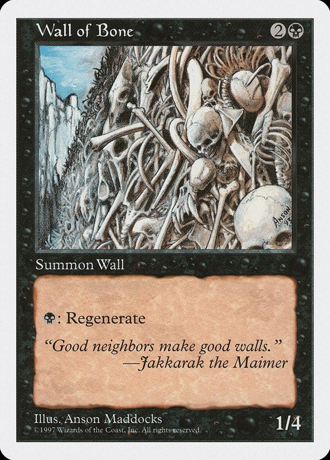 Wall of Bone [Fifth Edition] | Webway Games