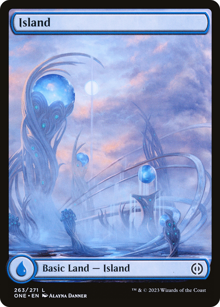 Island (263) (Full-Art) [Phyrexia: All Will Be One] | Webway Games
