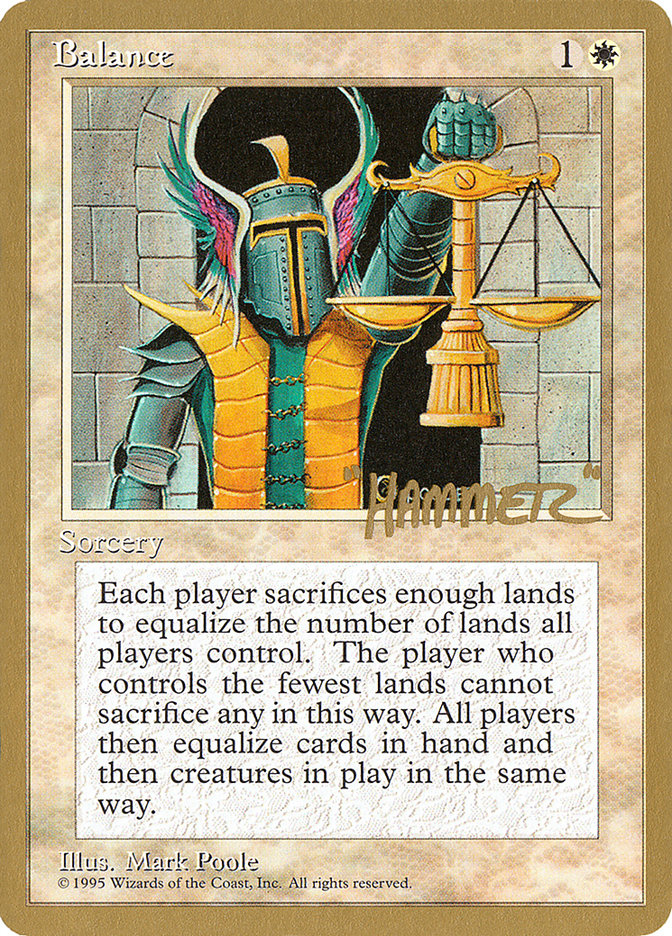Balance (Shawn "Hammer" Regnier) [Pro Tour Collector Set] | Webway Games