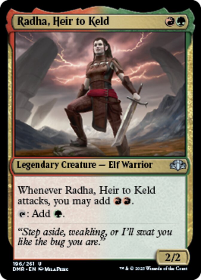 Radha, Heir to Keld [Dominaria Remastered] | Webway Games