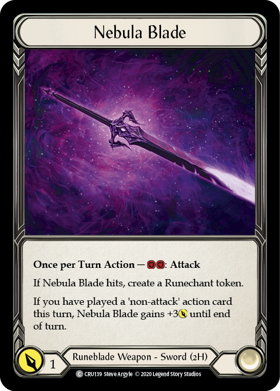 Nebula Blade [CRU139] 1st Edition Normal | Webway Games