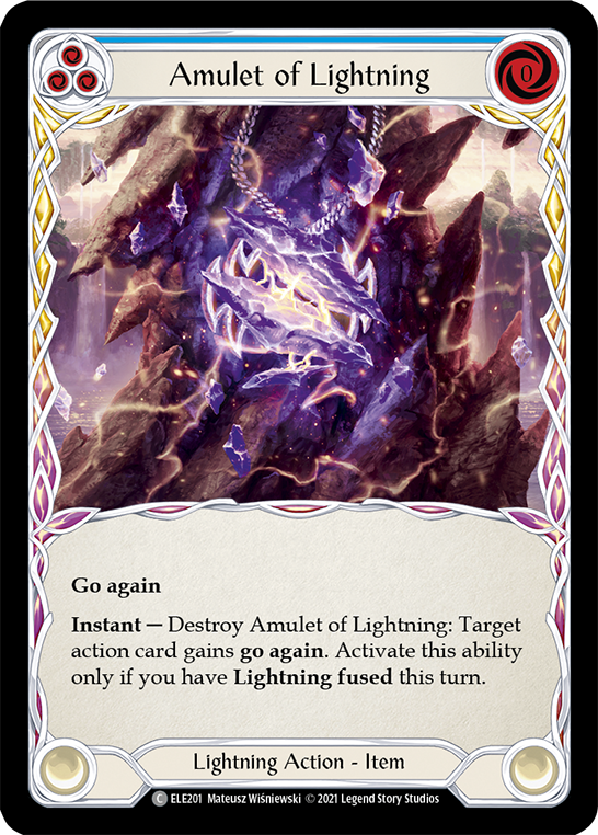 Amulet of Lightning [ELE201] (Tales of Aria)  1st Edition Normal | Webway Games