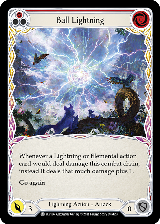 Ball Lightning (Red) [ELE186] (Tales of Aria)  1st Edition Normal | Webway Games