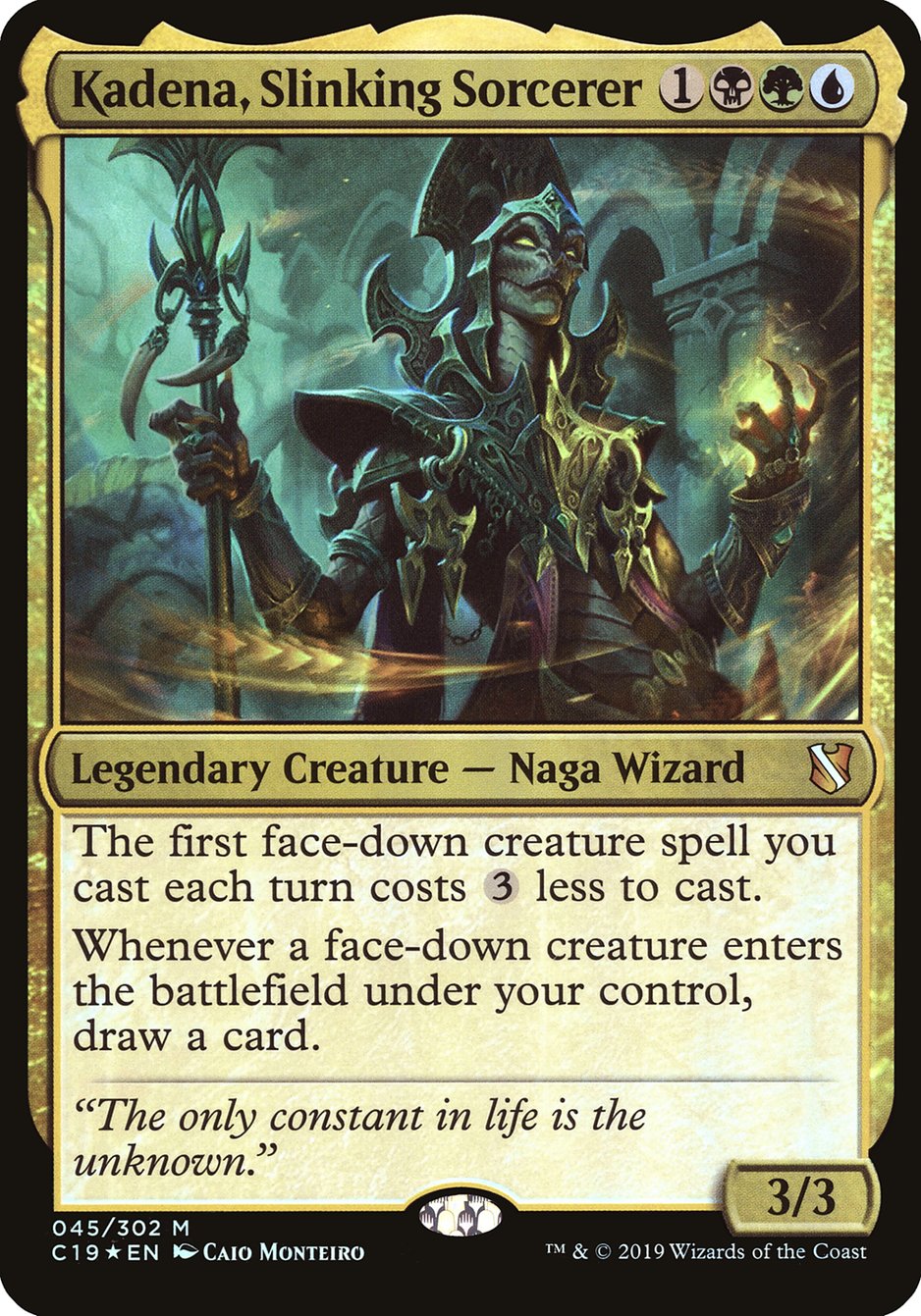 Kadena, Slinking Sorcerer (Commander 2019) [Oversize Cards] | Webway Games