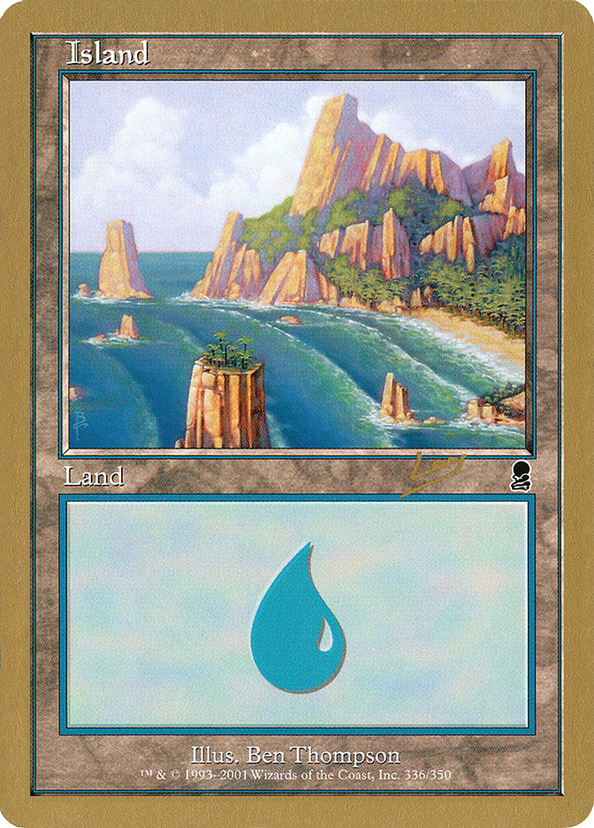 Island (rl336a) (Raphael Levy) [World Championship Decks 2002] | Webway Games