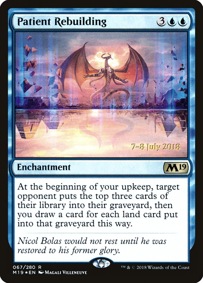 Patient Rebuilding  (Prerelease) [Core Set 2019 Prerelease Promos] | Webway Games