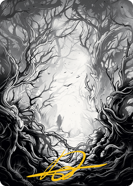 Forest 1 Art Card (Gold-Stamped Signature) [Innistrad: Midnight Hunt Art Series] | Webway Games