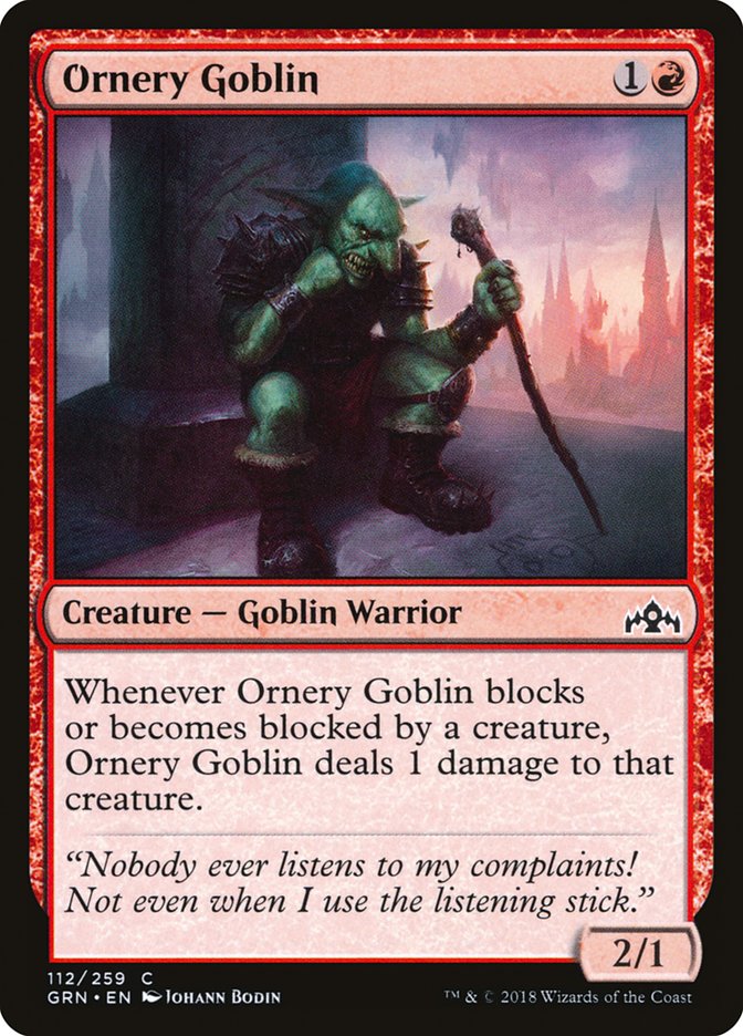 Ornery Goblin [Guilds of Ravnica] | Webway Games