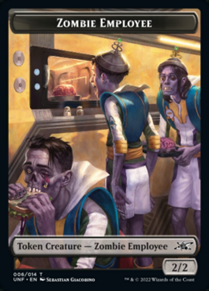 Zombie Employee Token [Unfinity Tokens] | Webway Games