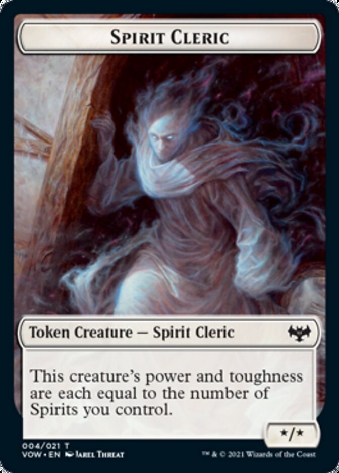 Spirit Cleric Token [Innistrad: Crimson Vow Tokens] | Webway Games
