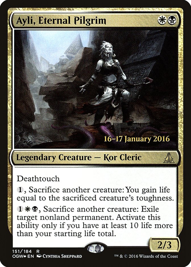 Ayli, Eternal Pilgrim (Prerelease) [Oath of the Gatewatch Prerelease Promos] | Webway Games