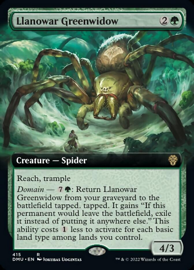 Llanowar Greenwidow (Extended Art) [Dominaria United] | Webway Games