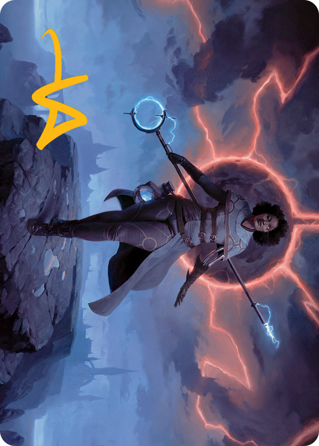 Rona, Herald of Invasion Art Card (Gold-Stamped Signature) [March of the Machine Art Series] | Webway Games