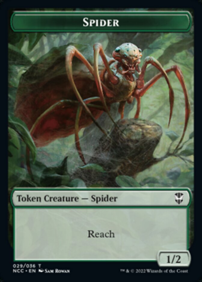 Treefolk // Spider Double-sided Token [Streets of New Capenna Commander Tokens] | Webway Games