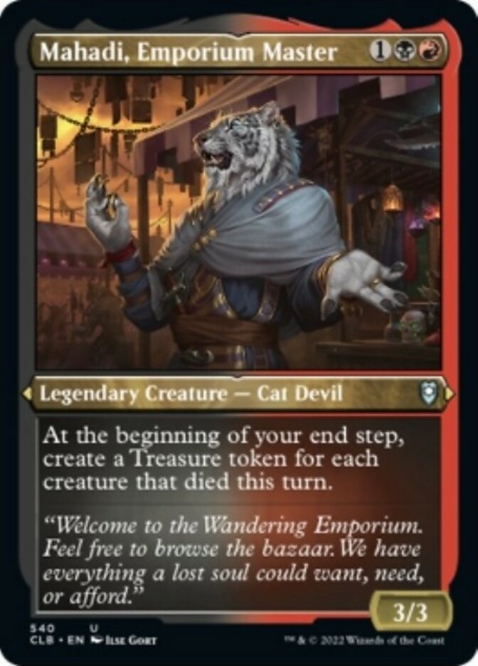 Mahadi, Emporium Master (Foil Etched) [Commander Legends: Battle for Baldur's Gate] | Webway Games
