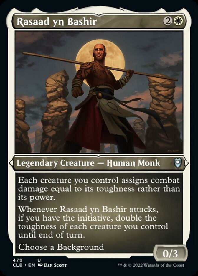 Rasaad yn Bashir (Foil Etched) [Commander Legends: Battle for Baldur's Gate] | Webway Games