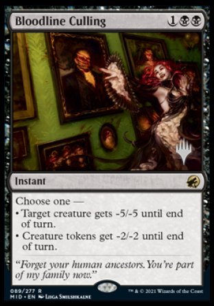 Bloodline Culling (Promo Pack) [Innistrad: Midnight Hunt Promos] | Webway Games