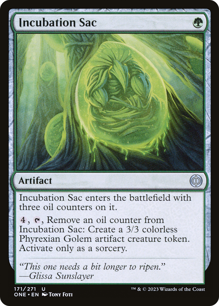 Incubation Sac [Phyrexia: All Will Be One] | Webway Games