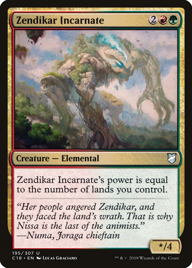 Zendikar Incarnate [Commander 2018] | Webway Games