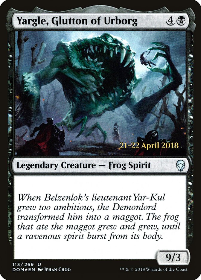 Yargle, Glutton of Urborg  [Dominaria Prerelease Promos] | Webway Games