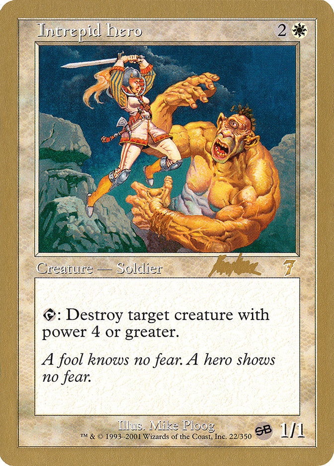 Intrepid Hero (Brian Kibler) (SB) [World Championship Decks 2002] | Webway Games